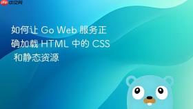 如何让 Go Web 服务正确加载 HTML 中的 CSS 和静态资源