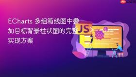 ECharts 多组箱线图中叠加目标背景柱状图的完整实现方案