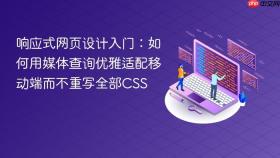 响应式网页设计入门:如何用媒体查询优雅适配移动端而不重写全部CSS