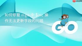 如何修复 mgo 中 $inc 操作无法更新字段的问题
