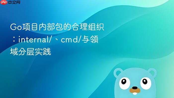 Go项目内部包的合理组织:internal/、cmd/与领域分层实践