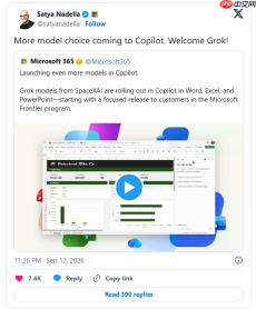 微软扩展 Copilot 模型库:SpaceXAI Grok 正式上线 Word、Excel 与 PowerPoint