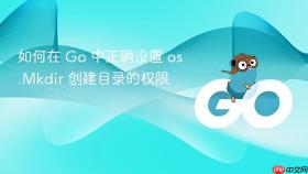 如何在 Go 中正确设置 os.Mkdir 创建目录的权限