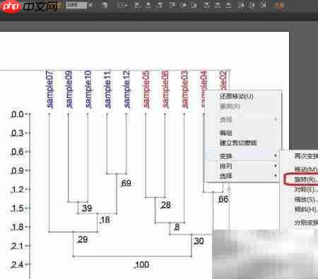 用Past软件绘制聚类树