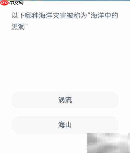 海洋黑洞：神秘灾害揭秘
