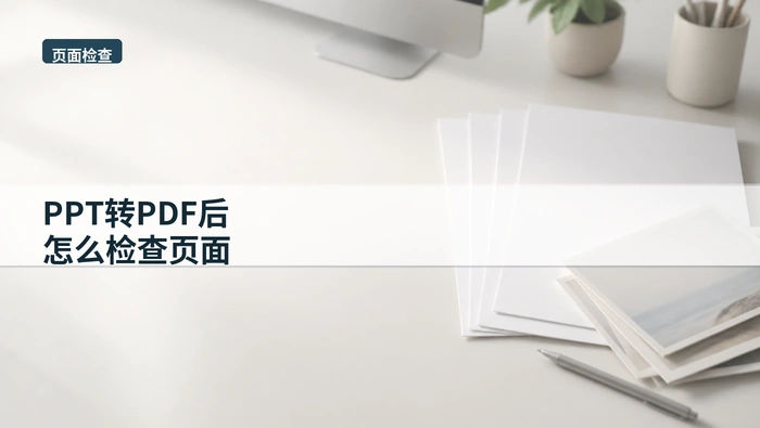 PPT转PDF后怎么检查页面?办公场景里怎么快速交付