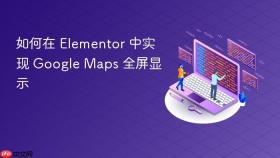 如何在 Elementor 中实现 Google Maps 全屏显示