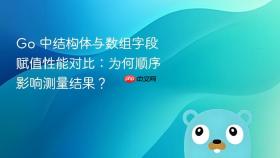 Go 中结构体与数组字段赋值性能对比:为何顺序影响测量结果?