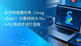 如何将图像哈希（imagehash）对象转换为 NumPy 数组并进行变换