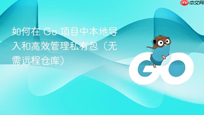 如何在 Go 项目中本地导入和高效管理私有包(无需远程仓库)
