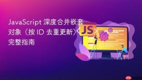 JavaScript 深度合并嵌套对象(按 ID 去重更新)完整指南