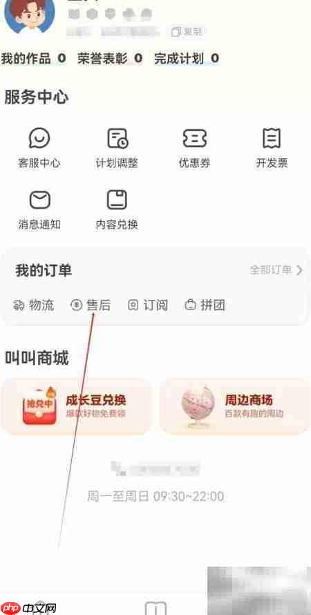 叫叫APP查看售后方法