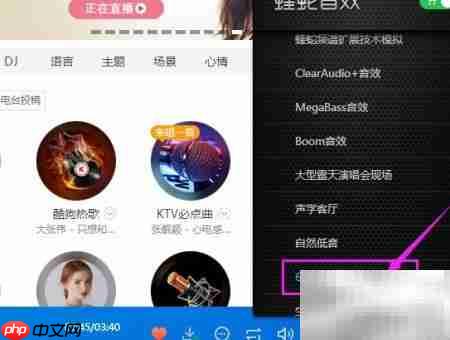 酷狗音乐电子管音效设置方法