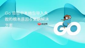 Go 项目中本地包导入失败的根本原因与正确解决方案