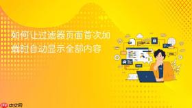 如何让过滤器页面首次加载时自动显示全部内容