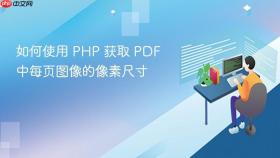 如何使用 PHP 获取 PDF 中每页图像的像素尺寸