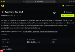 TypeSafe AI 推出决策专用模型 Jev：比大语言模型快 10 倍、成本仅十分之一