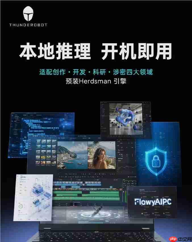 雷神首款 AI 移动工作站明日开售:64GB 内存驯服 120B 大模型,1.99 万元把数据中心装进背包