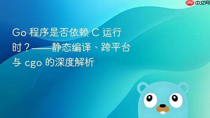 Go 程序是否依赖 C 运行时?——静态编译、跨平台与 cgo 的深度解析