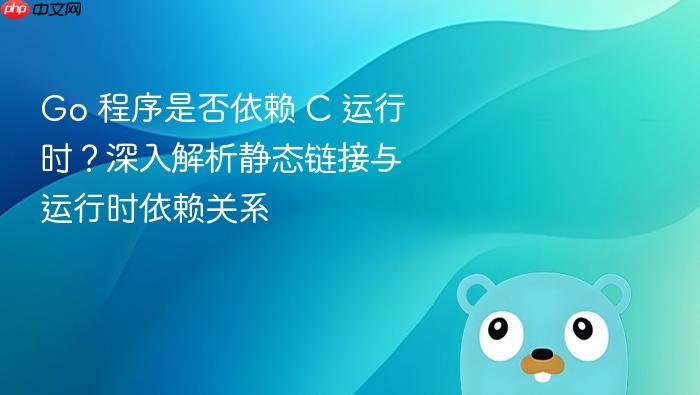 Go 程序是否依赖 C 运行时?深入解析静态链接与运行时依赖关系