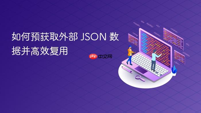 如何预获取外部 JSON 数据并高效复用
