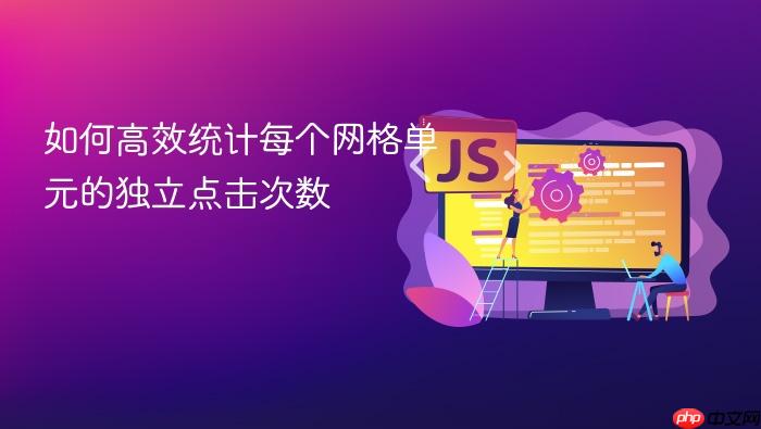 如何高效统计每个网格单元的独立点击次数