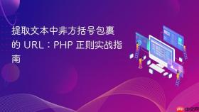 提取文本中非方括号包裹的 URL：PHP 正则实战指南