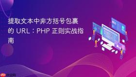 提取文本中非方括号包裹的 URL:PHP 正则实战指南