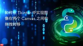 如何在 Tkinter 中实现图像在两个 Canvas 之间的拖拽转移