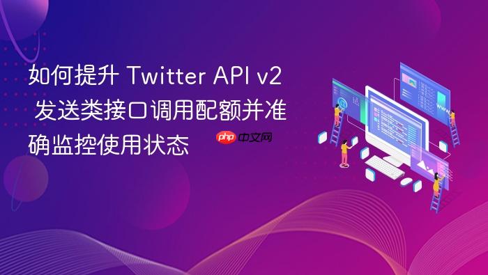 如何提升 Twitter API v2 发送类接口调用配额并准确监控使用状态