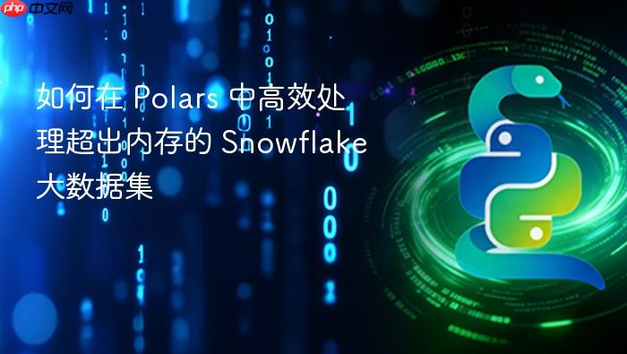 如何在 Polars 中高效处理超出内存的 Snowflake 大数据集