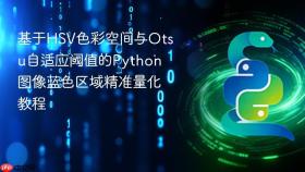 基于HSV色彩空间与Otsu自适应阈值的Python图像蓝色区域精准量化教程