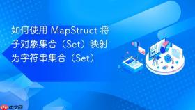 如何使用 MapStruct 将子对象集合（Set）映射为字符串集合（Set）
