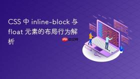CSS 中 inline-block 与 float 元素的布局行为解析