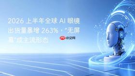 2026 上半年全球 ai 眼镜出货量暴增 263%,“无屏幕”成主流形态