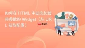 如何在 HTML 中动态加载带参数的 Widget（从 URL 获取配置）