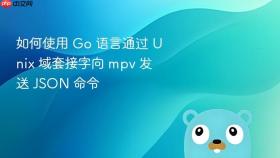 如何使用 Go 语言通过 Unix 域套接字向 mpv 发送 JSON 命令