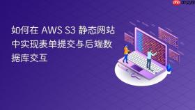 如何在 AWS S3 静态网站中实现表单提交与后端数据库交互
