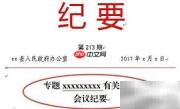 专题会议纪要写作指南