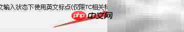 TC工具中文输入用英文标点技巧