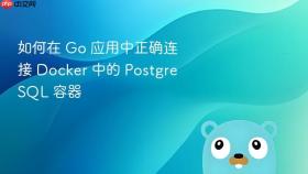 如何在 Go 应用中正确连接 Docker 中的 PostgreSQL 容器