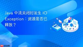 Java 中流关闭时发生 IOException:资源是否已释放?