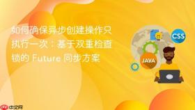 如何确保异步创建操作只执行一次：基于双重检查锁的 Future 同步方案