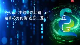 Python 中的链式比较:in 运算符为何能“连写三遍”?