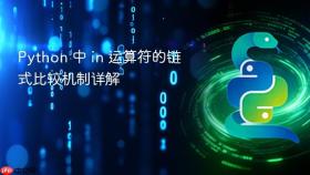 Python 中 in 运算符的链式比较机制详解