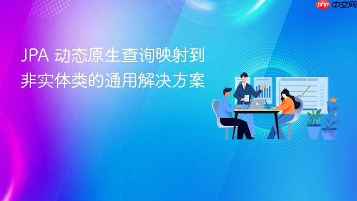 JPA 动态原生查询映射到非实体类的通用解决方案