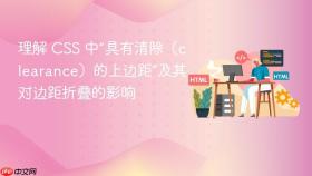 理解 CSS 中“具有清除(clearance)的上边距”及其对边距折叠的影响