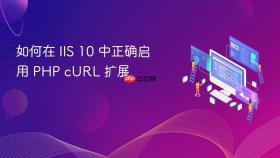 如何在 IIS 10 中正确启用 PHP cURL 扩展