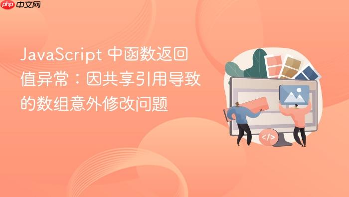 JavaScript 中函数返回值异常:因共享引用导致的数组意外修改问题