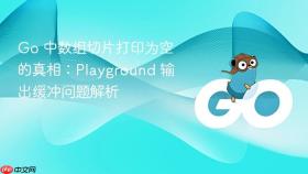Go 中数组切片打印为空的真相：Playground 输出缓冲问题解析
